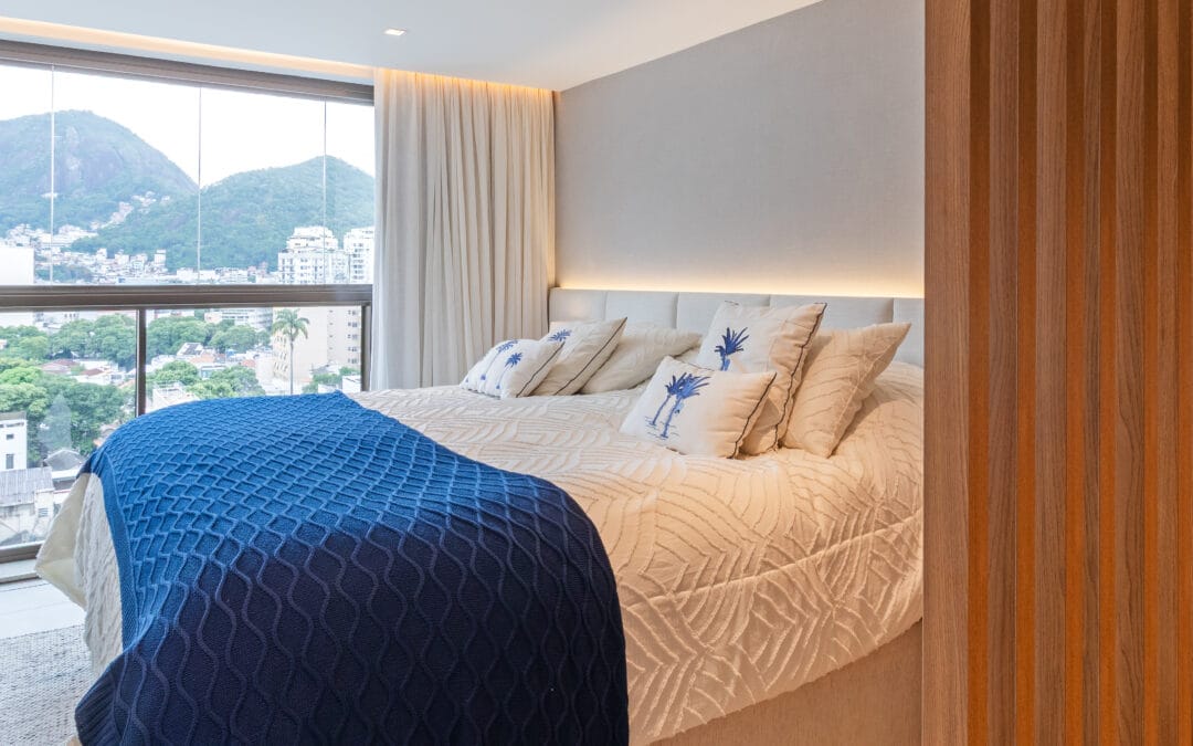 Quarto com clima de suíte de hotel: conforto e sofisticação para o dia a dia