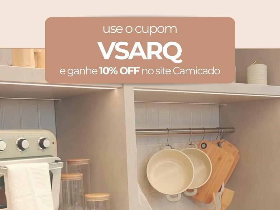 Benefício especial: desconto em produtos Camicado