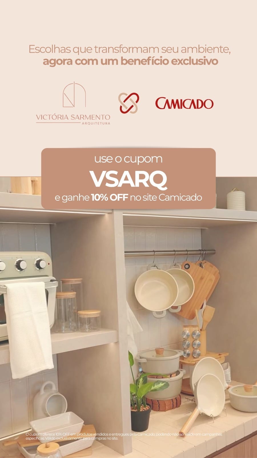 Blog 8 Benefício especial: desconto em produtos Camicado